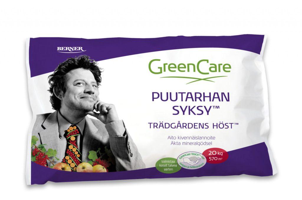 GreenCare Puutarhan SYKSY -lannoite valmistaa kasvit talven tuloon.