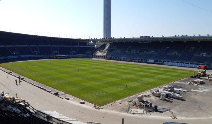 Olympiastadionin nurmikkokuvio maaliskuu 2020