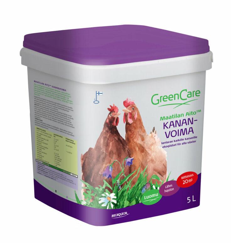 GreenCare hajuton kanankakka Kananvoima 5 L